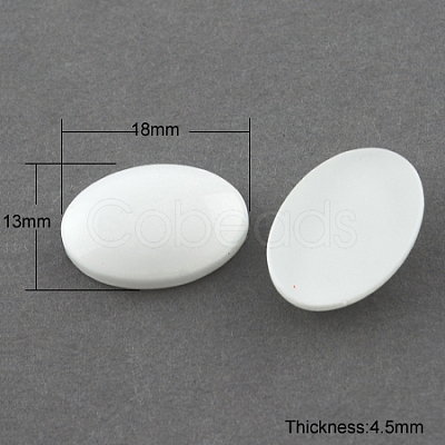 Spray Painted Glass Cabochons DGLA-R028-13-1