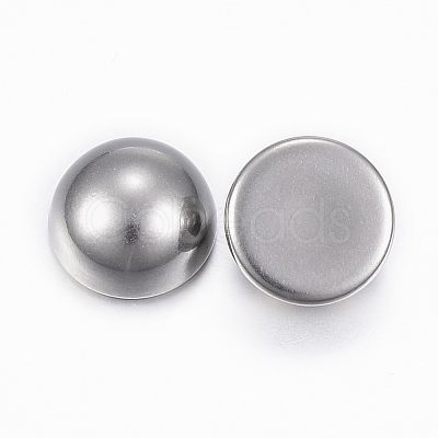 Tarnish Resistant 304 Stainless Steel Cabochons STAS-H398-12mm-37P-1
