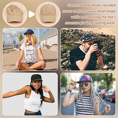 Felt Hat Shaper Insert for Baseball Caps FIND-WH0436-62B-1