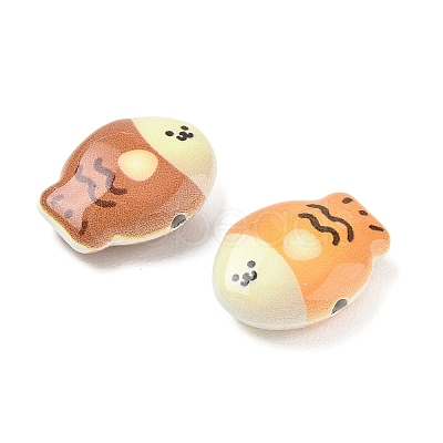 Baking Paint Alloy Beads AL-CBABBA2-01B-1
