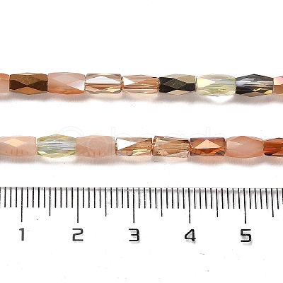 Electroplate Glass Beads Strands EGLA-D030-07B-1