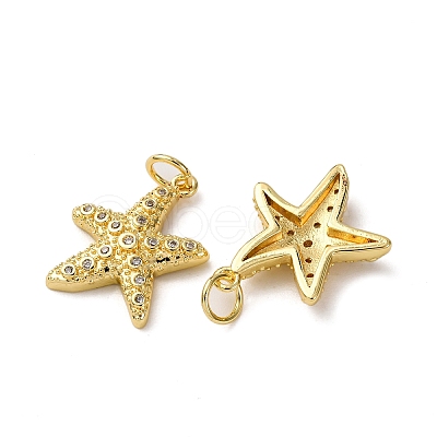 Brass Micro Pave Cubic Zirconia Pendants KK-A271-02F-G-1