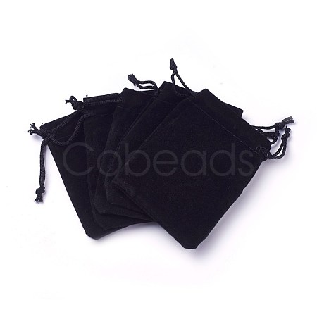 Velvet Cloth Drawstring Bags X-TP-C001-50x70mm-4-1