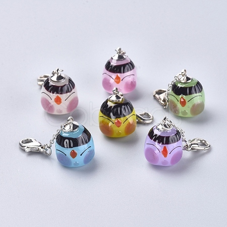 Handmade Lampwork Pendants LAMP-G141-14P-1