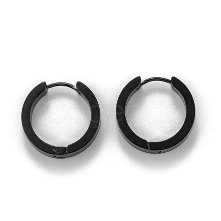 304 Stainless Steel Huggie Hoop Earrings EJEW-O087-09G-EB-1