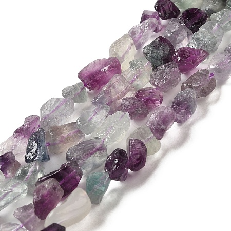 Raw Rough Natural Fluorite Beads Strands G-I283-G02-01-1