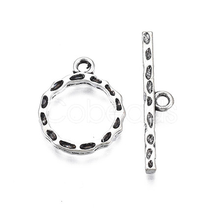 Tibetan Style Alloy Toggle Clasps TIBE-N011-055-1