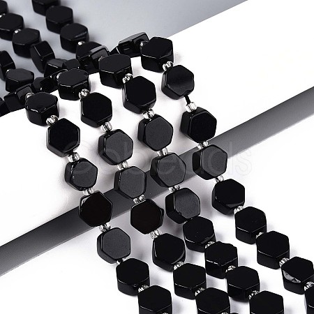 Natural Obsidian Beads Strands G-P534-A22-01-1