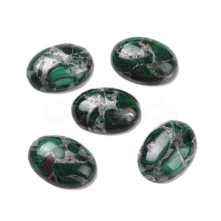 Natural Malachite Cabochons G-E464-42Q-1