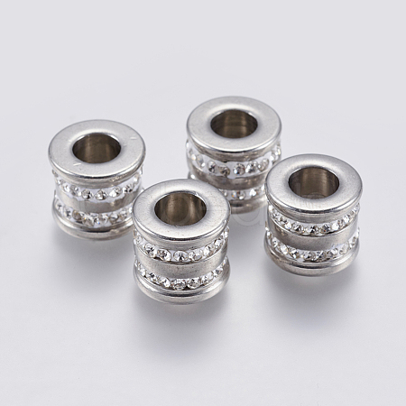 201 Stainless Steel Beads STAS-F139-058P-1