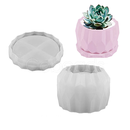 DIY Round Vase & Tray Silicone Molds WG70242-02-1