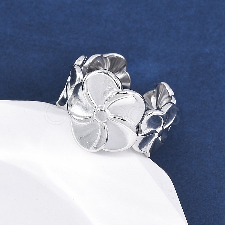 304 Stainless Steel Cuff Rings RJEW-D306-27P-05-1