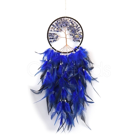 Natural Sodalite Tree of Life Hanging Ornaments PW-WG38540-04-1