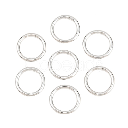 Brass Closed Jump Rings KK-D257-01P-01-1