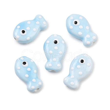Handmade Porcelain Beads PORC-B009-03L-1