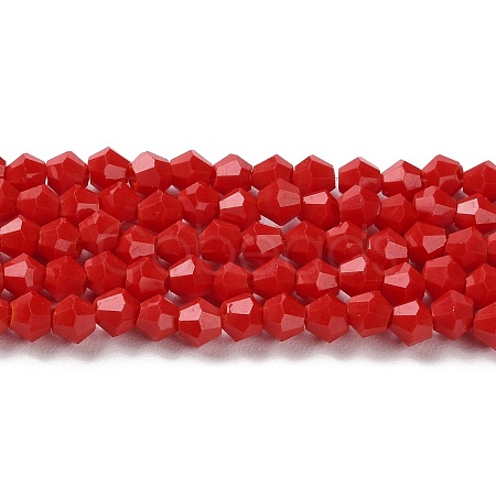 Opaque Solid Color Imitation Jade Glass Beads Strands EGLA-A039-P4mm-D02-1