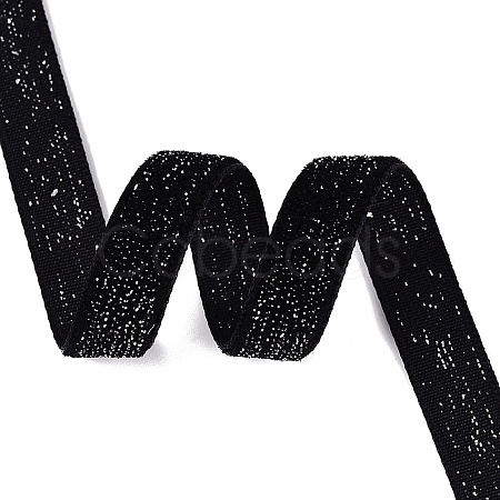 Glitter Sparkle Single Face Velvet Ribbon SRIB-Q023-01A-15-1