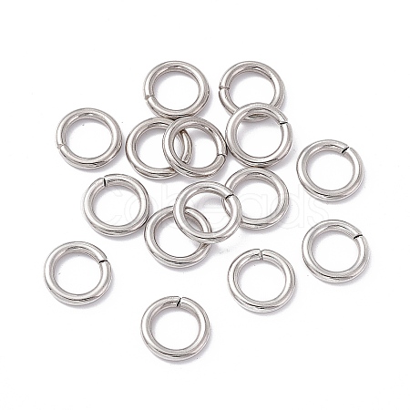 Non-Tarnish 304 Stainless Steel Open Jump Rings X-STAS-C040-01A-P-1