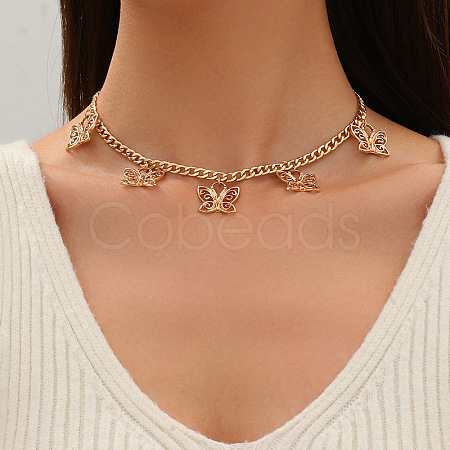 Ocean Alloy Tassel Bib Necklaces for Women FS-WGB71D7-06-1