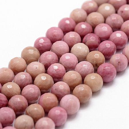 Natural Rhodonite Beads Strands G-D840-16-8mm-1