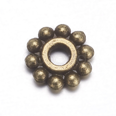 Gear Tibetan Style Alloy Spacer Beads X-MAB145-NF-1