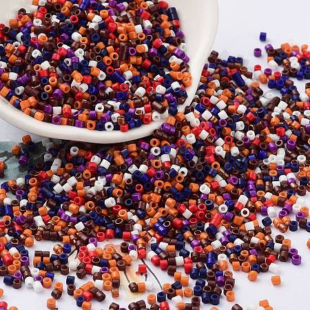 Baking Paint Glass Seed Beads SEED-S042-05B-49-1