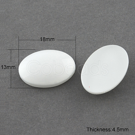 Spray Painted Glass Cabochons DGLA-R028-13-1