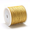 Nylon Thread, Chinese Knotting Cord, Goldenrod, 1mm, about 284.33 yards(260m)/roll