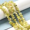 Natural Lemon Jade Chip Bead Strands, 5~8x5~8mm, Hole: 1mm, about 31.5 inch