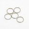 Iron Split Rings, Double Loops Jump Rings, Cadmium Free & Lead Free, Platinum, 10x1.4mm, about 8.6mm inner diameter, about 4160pcs/Kg