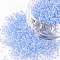 12/0 Grade A Round Glass Seed Beads, Transparent Colours Lustered, Light Steel Blue, 12/0, 2x1.5mm, Hole: 0.3mm