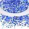 2 Bag Glass & Seed Beads, with Glitter Powder, Imitation Pearl & Transparent & Inside Colours, Moon & Star & Round, Cornflower Blue, 2~16x2~11.5mm, Hole: 0.8~1.2mm