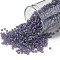 TOHO Round Seed Beads, Japanese Seed Beads, (166DF) Transparent AB Frost Light Tanzanite, 11/0, 2.2mm, Hole: 0.8mm, about 5555pcs/50g