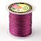 Round Metallic Thread, 12-Ply, Fuchsia, 1mm, about 54.68 yards(50m)/roll