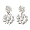 304 Stainless Steel Dangle Stud Earrings EJEW-G423-18P-3