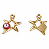 304 Stainless Steel Enamel Pendants STAS-N087-51-01G-1