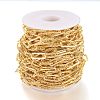 Brass Handmade Paperclip Chains CHC-M019-11G-4