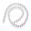 Electroplate Non-magnetic Synthetic Hematite Beads Strands G-Q466-4mm-02-2