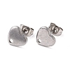 Non-Tarnish 304 Stainless Steel Stud Earring Findings STAS-I183-07A-07P-2