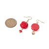 Resin Pendants Earrings EJEW-JE06014-3