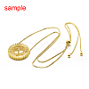 Brass Micro Pave Grade AAA Cubic Zirconia Pendants ZIRC-G090-71P-NR-2