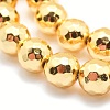 Electroplate Non-magnetic Synthetic Hematite Beads Strands G-L485-02B-G-2