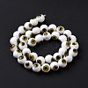Handmade Evil Eye Lampwork Round Bead Strands LAMP-L055-10mm-32-4