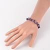 Chips Natural Gemstone Beaded Stretch Bracelets BJEW-JB02131-4