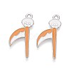 Halloween Theme Alloy Enamel Pendants ENAM-T022-54P-09-1