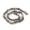 Natural Dalmatian Jasper Beads Strands X-G-B039-03A-2