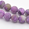 Natural & Dyed Gemstone Round Beads Strands X-G-D661-8mm-1-1