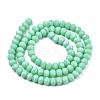 Opaque Solid Color Glass Beads Strands X-EGLA-A034-P10mm-D14-2