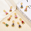 24Pcs 12 Colors Acrylic Imitation Pearl Pendant Decorations HJEW-CA0001-49-4
