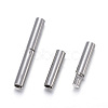 Tarnish Resistant 304 Stainless Steel Bayonet Clasps X-STAS-F108-12P-2.2mm-2
